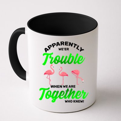 Trouble Flamingo When We Are Together Who Knew Mug