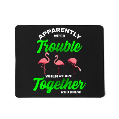 Trouble Flamingo When We Are Together Who Knew Mousepad
