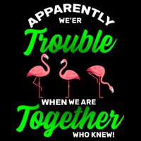 Trouble Flamingo When We Are Together Who Knew Mousepad