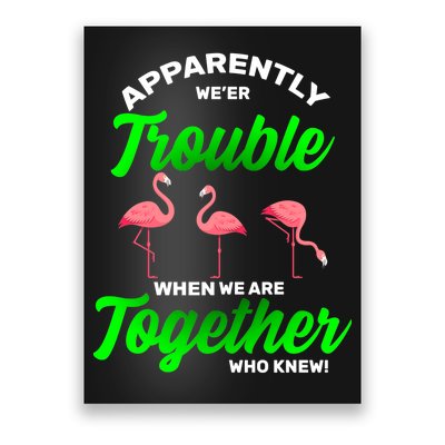 Trouble Flamingo When We Are Together Who Knew Poster