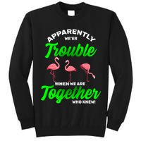 Trouble Flamingo When We Are Together Who Knew Tall Sweatshirt