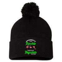 Trouble Flamingo When We Are Together Who Knew Pom Pom 12in Knit Beanie
