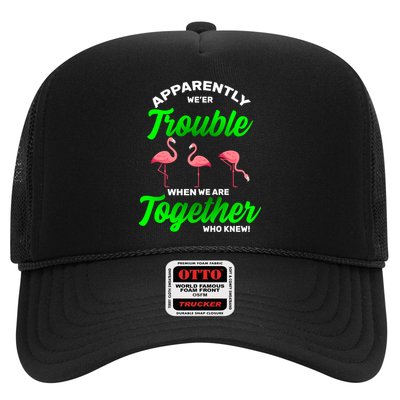 Trouble Flamingo When We Are Together Who Knew Trucker Hat