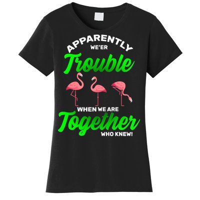 Trouble Flamingo When We Are Together Who Knew Women's T-Shirt