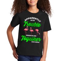 Trouble Flamingo When We Are Together Who Knew Kids T-Shirt