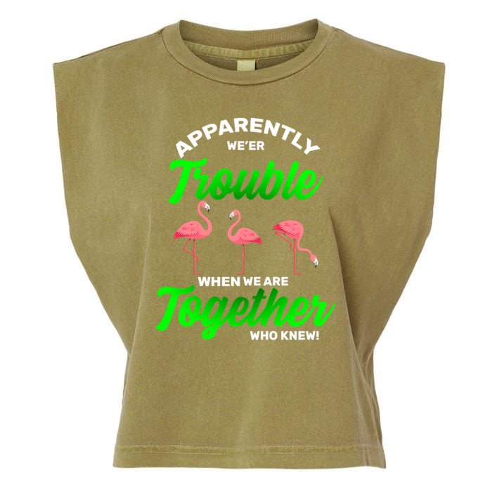 Trouble Flamingo When We Are Together Who Knew Garment-Dyed Women's Muscle Tee