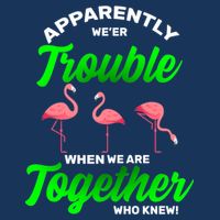 Trouble Flamingo When We Are Together Who Knew Infant Baby Jersey Bodysuit
