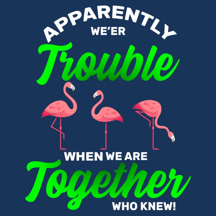Trouble Flamingo When We Are Together Who Knew Infant Baby Jersey Bodysuit