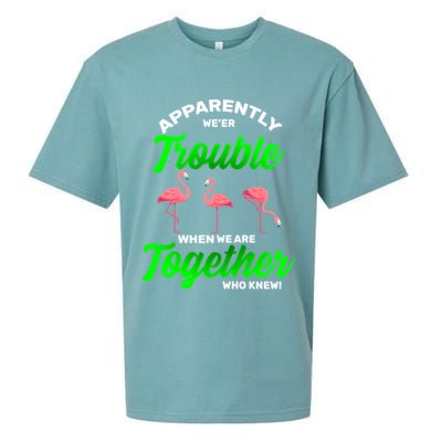 Trouble Flamingo When We Are Together Who Knew Sueded Cloud Jersey T-Shirt