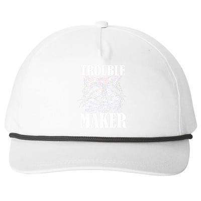 Trouble Maker Funny Raccoon Snapback Five-Panel Rope Hat