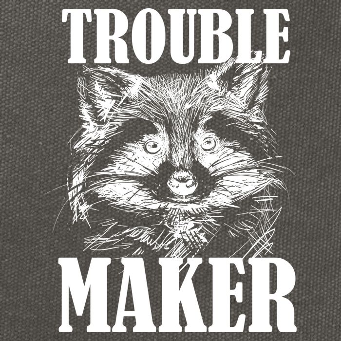 Trouble Maker Funny Raccoon Cotton Canvas Backpack