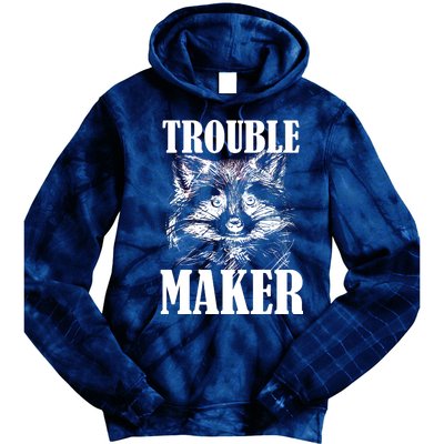 Trouble Maker Funny Raccoon Tie Dye Hoodie