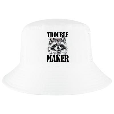 Trouble Maker Funny Raccoon Cool Comfort Performance Bucket Hat