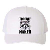 Trouble Maker Funny Raccoon Yupoong Adult 5-Panel Trucker Hat