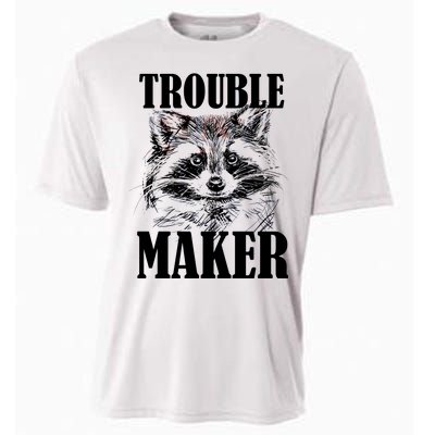 Trouble Maker Funny Raccoon Cooling Performance Crew T-Shirt