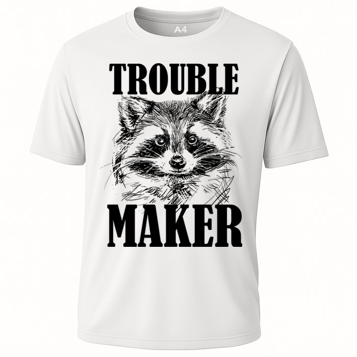 Trouble Maker Funny Raccoon Performance Shirt
