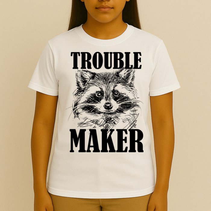 Trouble Maker Funny Raccoon T-Shirt