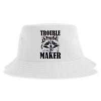 Trouble Maker Funny Raccoon Sustainable Bucket Hat