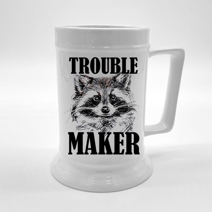 Trouble Maker Funny Raccoon Beer Stein