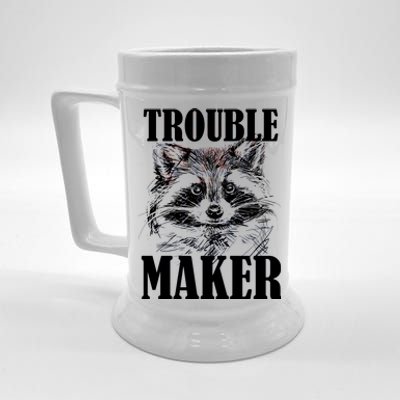 Trouble Maker Funny Raccoon Beer Stein