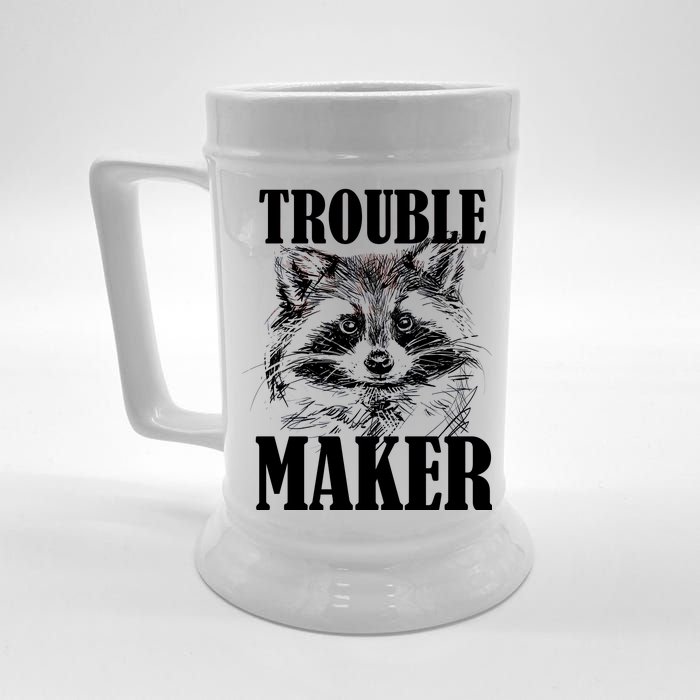 Trouble Maker Funny Raccoon Beer Stein