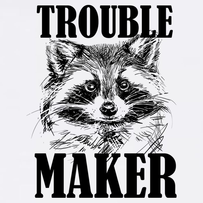 Trouble Maker Funny Raccoon Button