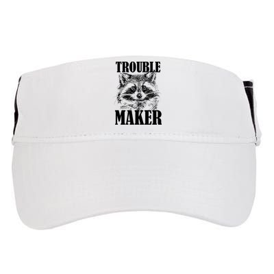 Trouble Maker Funny Raccoon Adult Drive Performance Visor