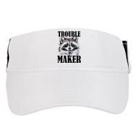 Trouble Maker Funny Raccoon Adult Drive Performance Visor