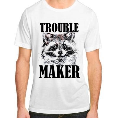 Trouble Maker Funny Raccoon Adult ChromaSoft Performance T-Shirt