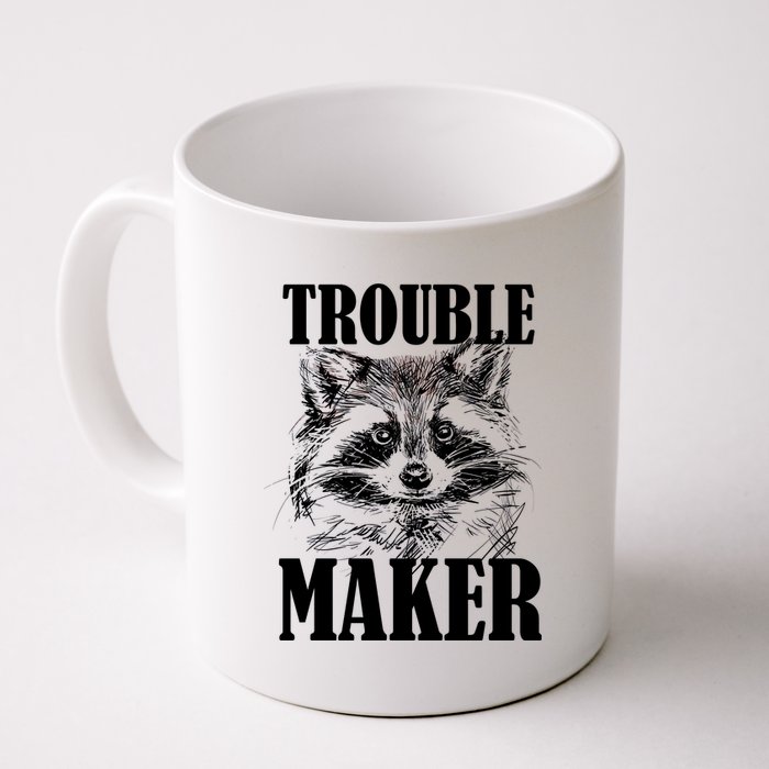 Trouble Maker Funny Raccoon Coffee Mug