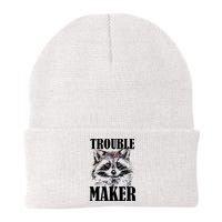 Trouble Maker Funny Raccoon Knit Cap Winter Beanie