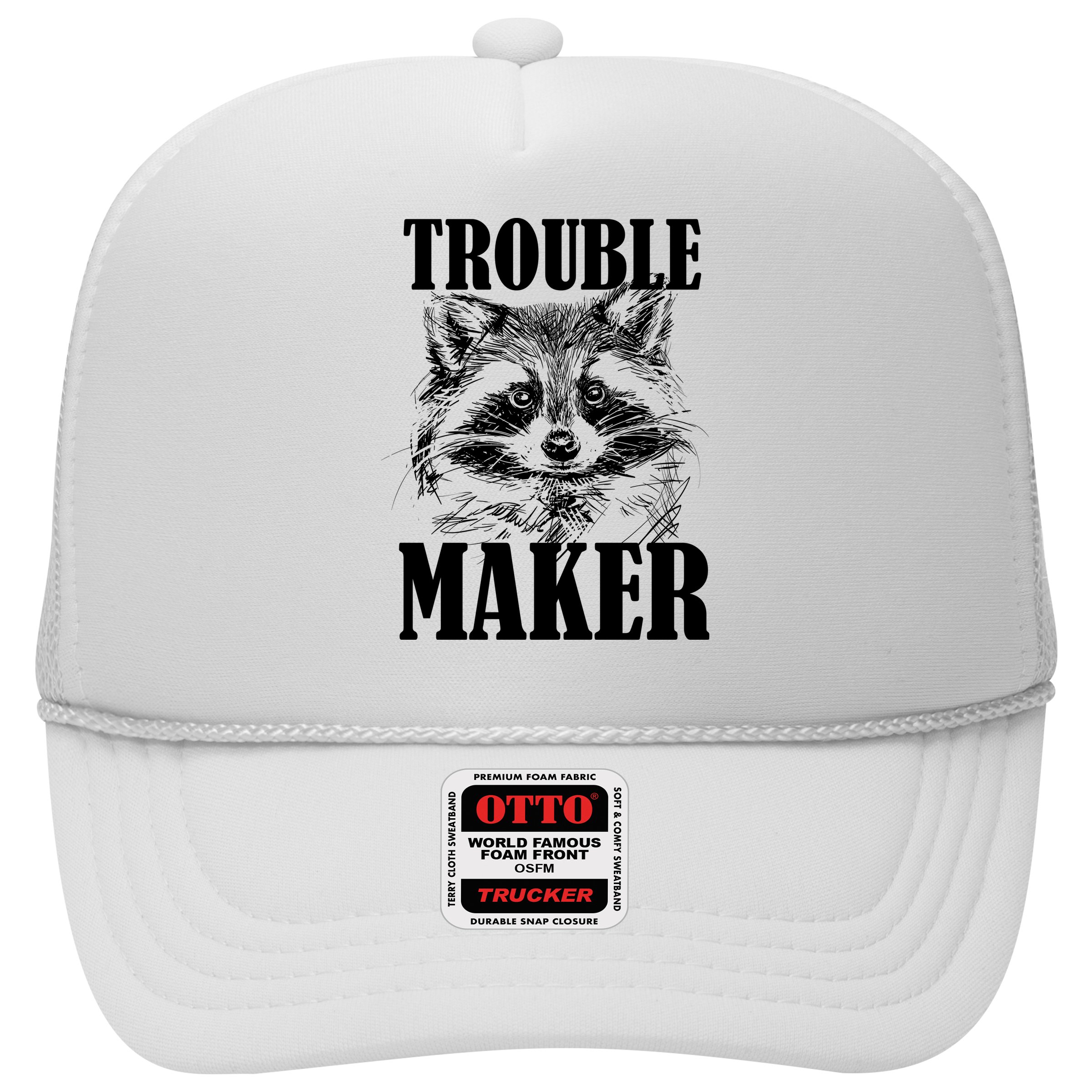 Trouble Maker Funny Raccoon Hat