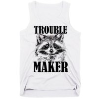 Trouble Maker Funny Raccoon Tank Top