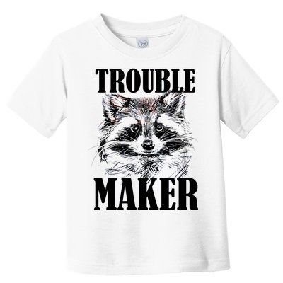 Trouble Maker Funny Raccoon Toddler T-Shirt