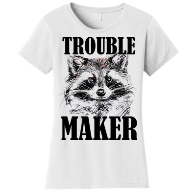 Trouble Maker Funny Raccoon Women's T-Shirt