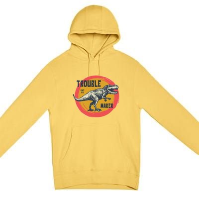 Trouble Maker T-Rex Since 1971 Premium Pullover Hoodie