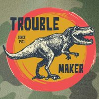 Trouble Maker T-Rex Since 1971 Legacy Tie Dye Trucker Hat