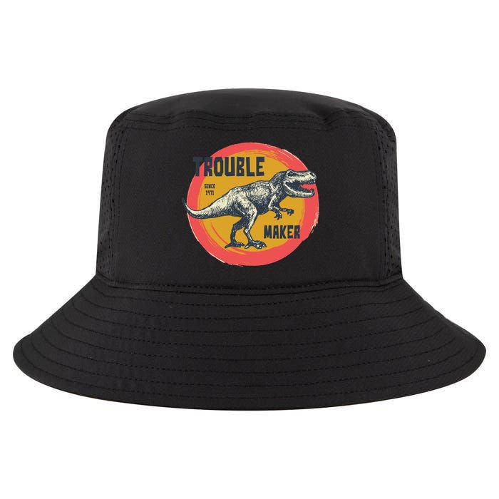 Trouble Maker T-Rex Since 1971 Cool Comfort Performance Bucket Hat
