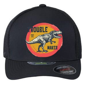 Trouble Maker T-Rex Since 1971 Flexfit Unipanel Trucker Cap