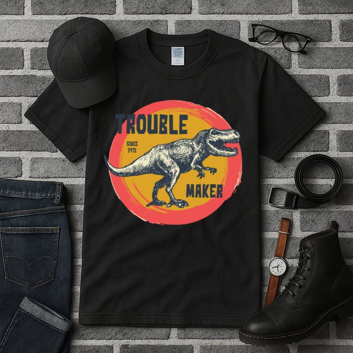 Trouble Maker T-Rex Since 1971 Tall T-Shirt