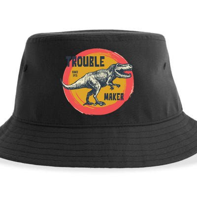 Trouble Maker T-Rex Since 1971 Sustainable Bucket Hat