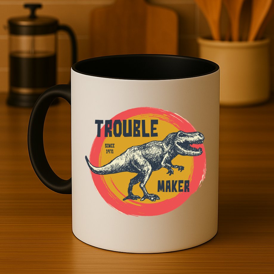 Trouble Maker T-Rex Since 1971 Mug