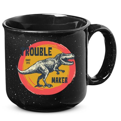 Trouble Maker T-Rex Since 1971 15oz Campfire Ceramic Mug