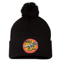 Trouble Maker T-Rex Since 1971 Pom Pom 12in Knit Beanie