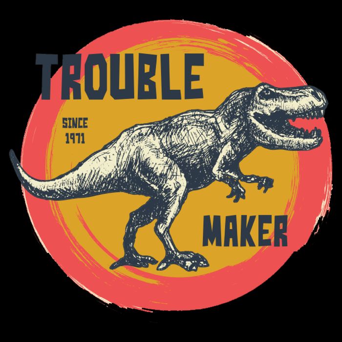 Trouble Maker T-Rex Since 1971 Baby Bodysuit