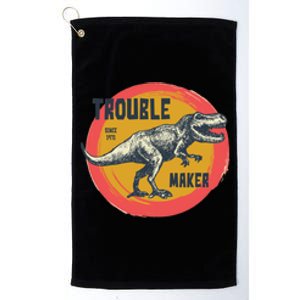 Trouble Maker T-Rex Since 1971 Platinum Collection Golf Towel