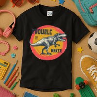 Trouble Maker T-Rex Since 1971 Kids T-Shirt