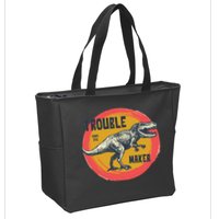 Trouble Maker T-Rex Since 1971 Zip Tote Bag