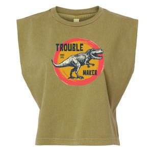 Trouble Maker T-Rex Since 1971 Garment-Dyed Women's Muscle Tee