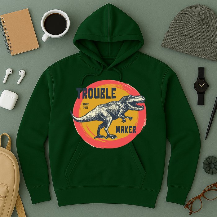 Trouble Maker T-Rex Since 1971 Hoodie